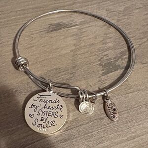 Silver Friendship Bangle Bracelet